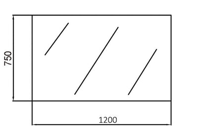 INSPIRE BEVELED EDGE MIRROR 1200MM