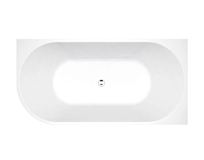 INSPIRE RIGHT CORNER NF BATHTUB GLOSS WHITE (AVAILABLE IN 1500MM AND 1700MM)