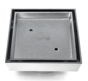 INSPIRE SMART TILES WASTE SQUARE CHROME 114MM