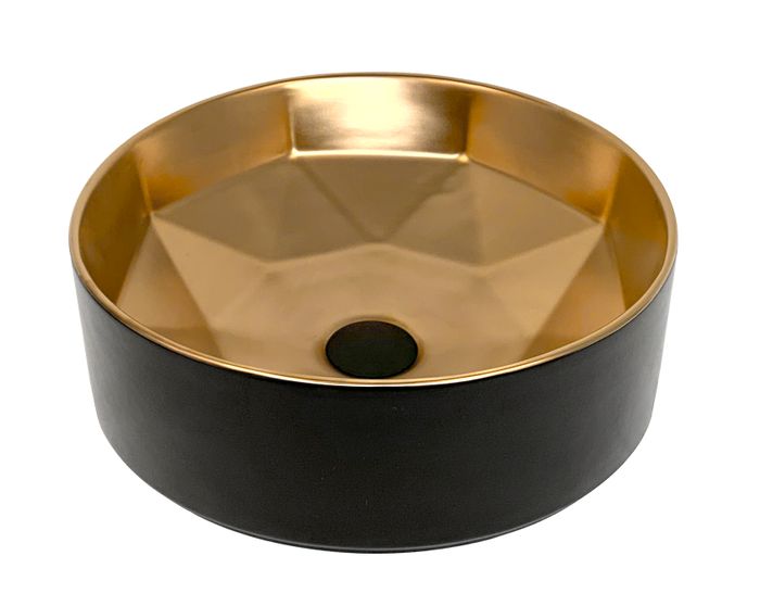 INSPIRE STAR ABOVE COUNTER ROUND BASIN MATTE GOLD 400MM