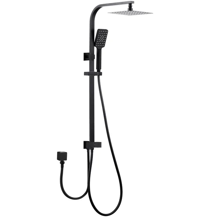 INSPIRE TARAN SHOWER DUAL HOSE SQ BLACK