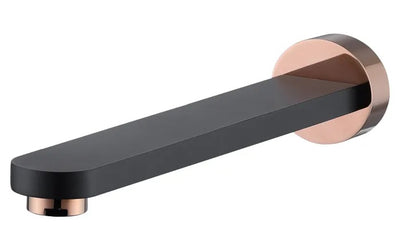 INSPIRE VETTO BATH SPOUT MATTE BLACK AND ROSE GOLD