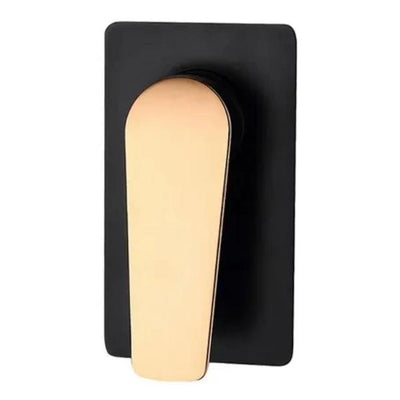 INSPIRE ZEVIO SHOWER WALL MIXER 125MM MATTE BLACK AND ROSE GOLD