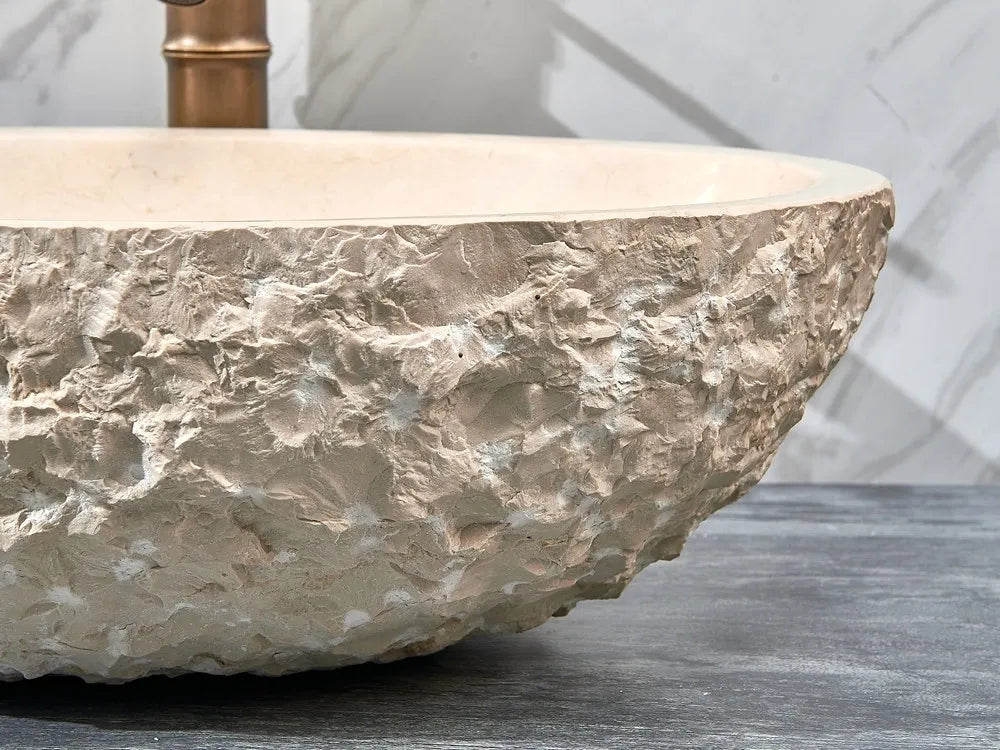 INFINITY ART BASIN NATURE STONE ROUND MARBLE 510MM