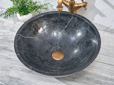 INFINITY ART BASIN NATURE STONE ROUND MARBLE 420MM