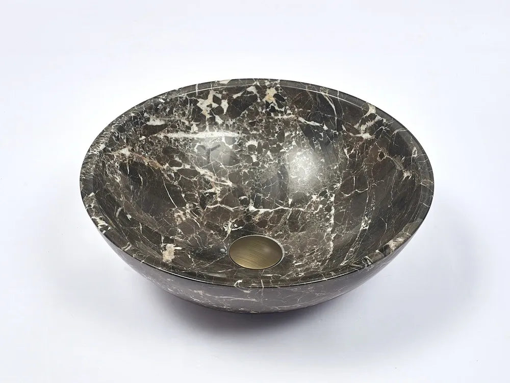 INFINITY ART BASIN NATURE STONE ROUND MARBLE 420MM