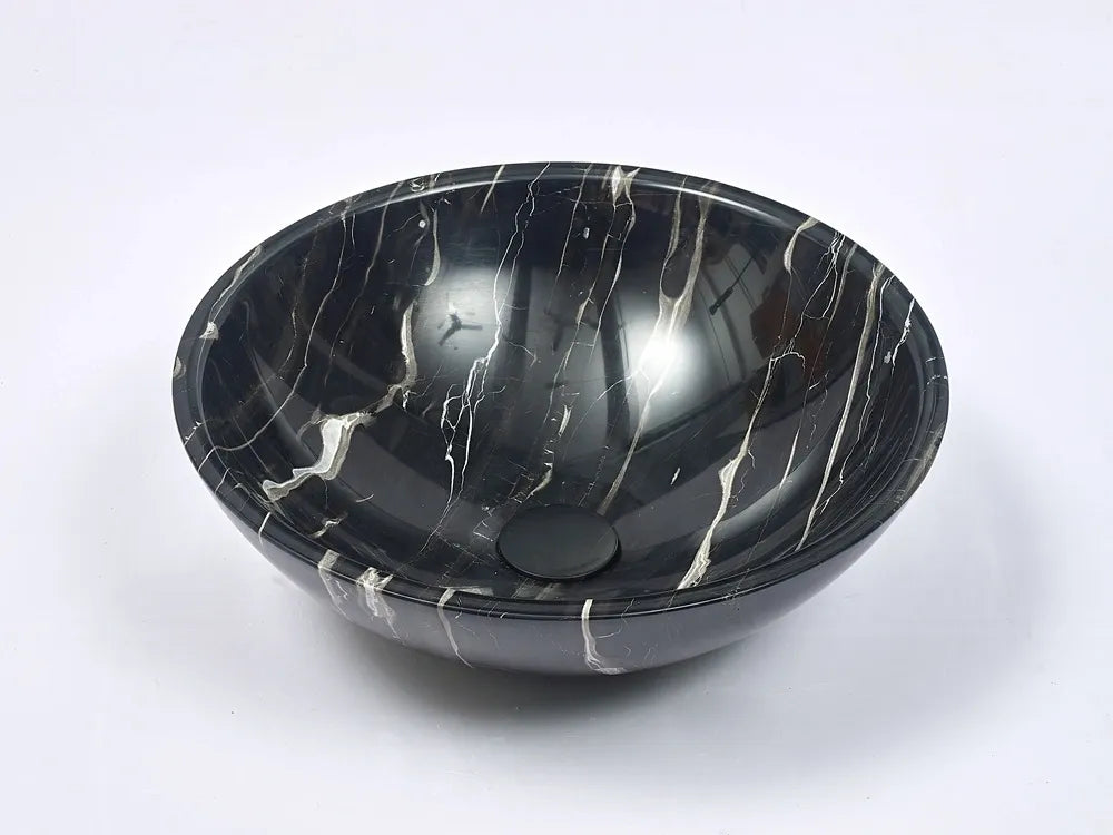 INFINITY ART BASIN NATURE STONE ROUND MARBLE 420MM