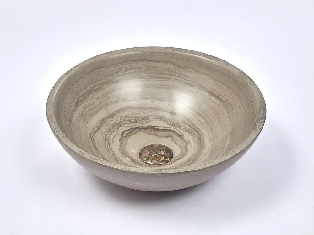 INFINITY ART BASIN NATURE STONE ROUND MARBLE 420MM