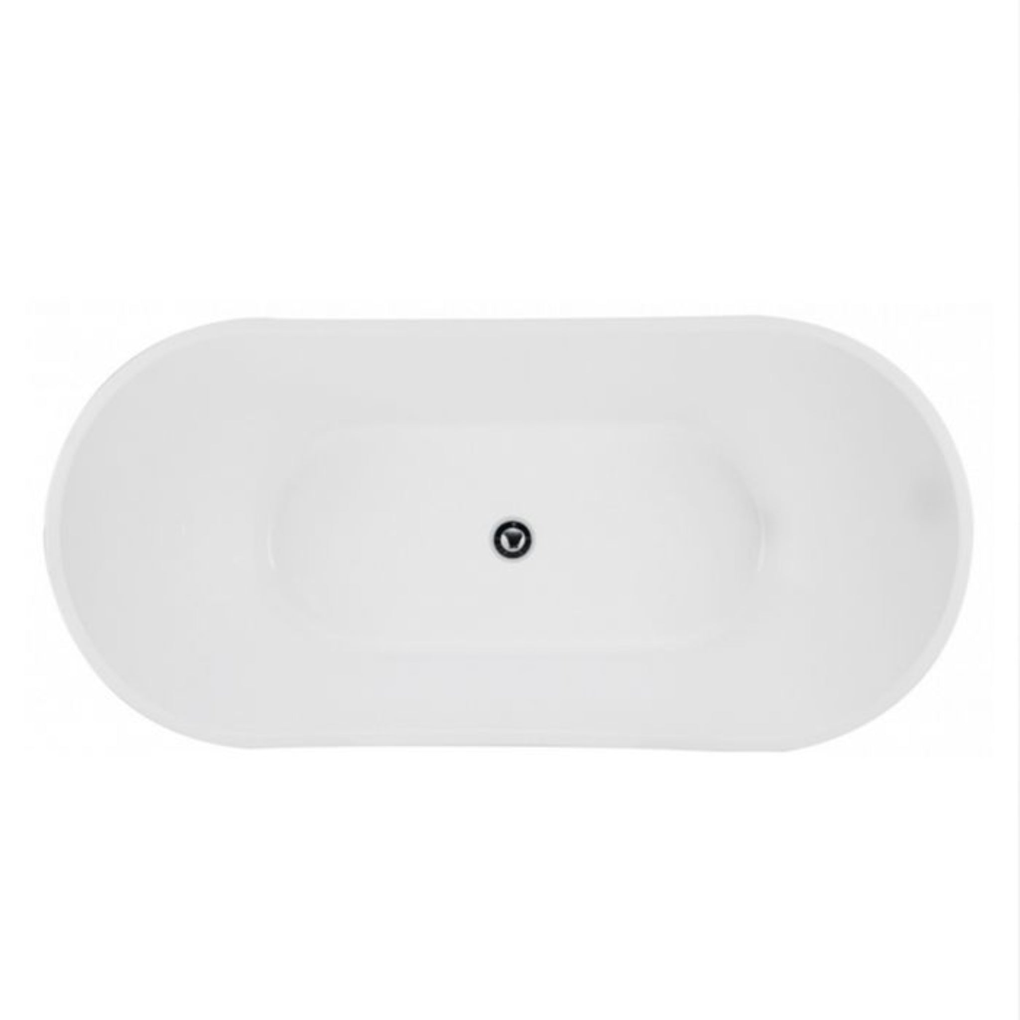INSPIRE VIVA HIGH-BACK FREESTANDING BATHTUB GLOSS WHITE 1500MM