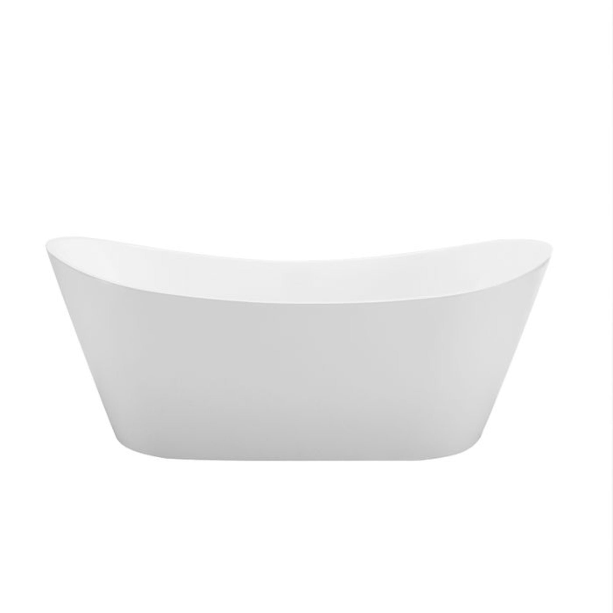 INSPIRE VIVA HIGH-BACK FREESTANDING BATHTUB GLOSS WHITE 1500MM