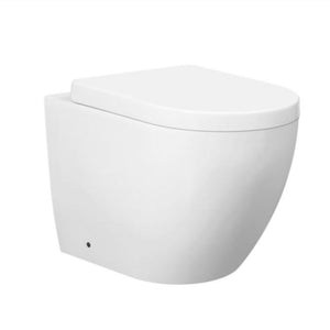INSPIRE VOGHERA RIMLESS WALL-FACED TOILET PAN GLOSS WHITE