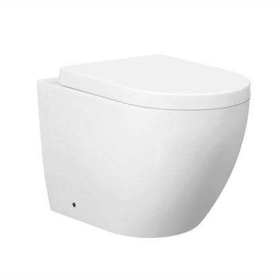 INSPIRE VOGHERA RIMLESS WALL-FACED TOILET PAN GLOSS WHITE