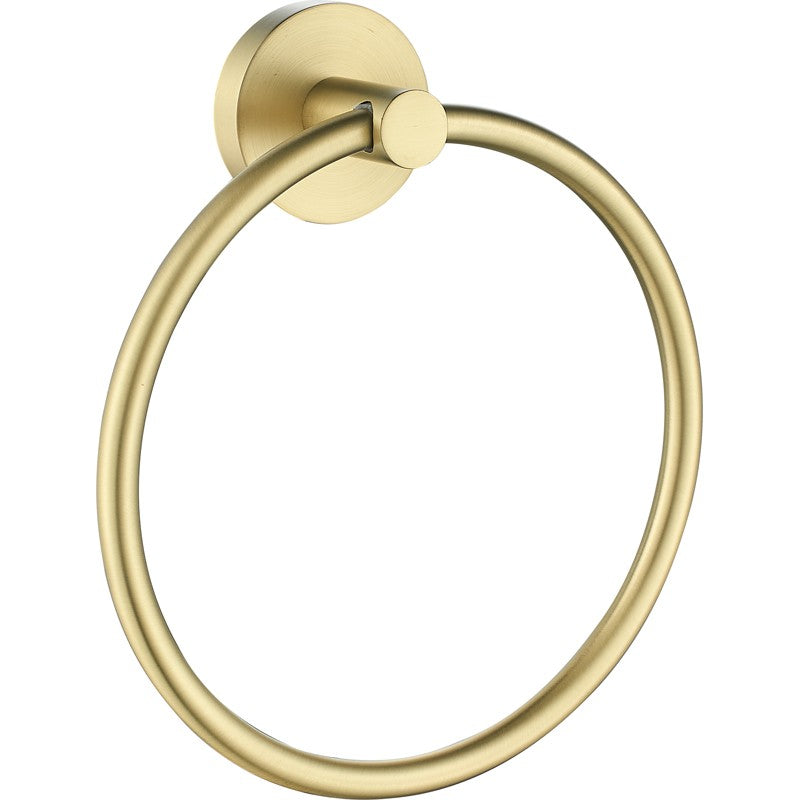 IKON OTUS TOWEL RING BRUSHED GOLD 170MM