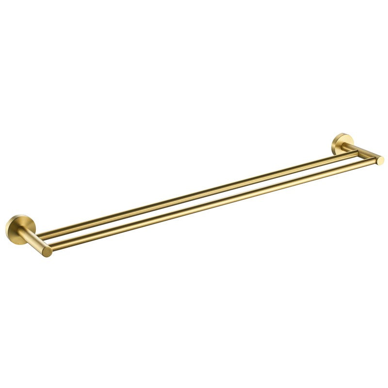 IKON OTUS DOUBLE NON-HEATED TOWEL RAIL MATTE BLACK 600MM AND 750MM