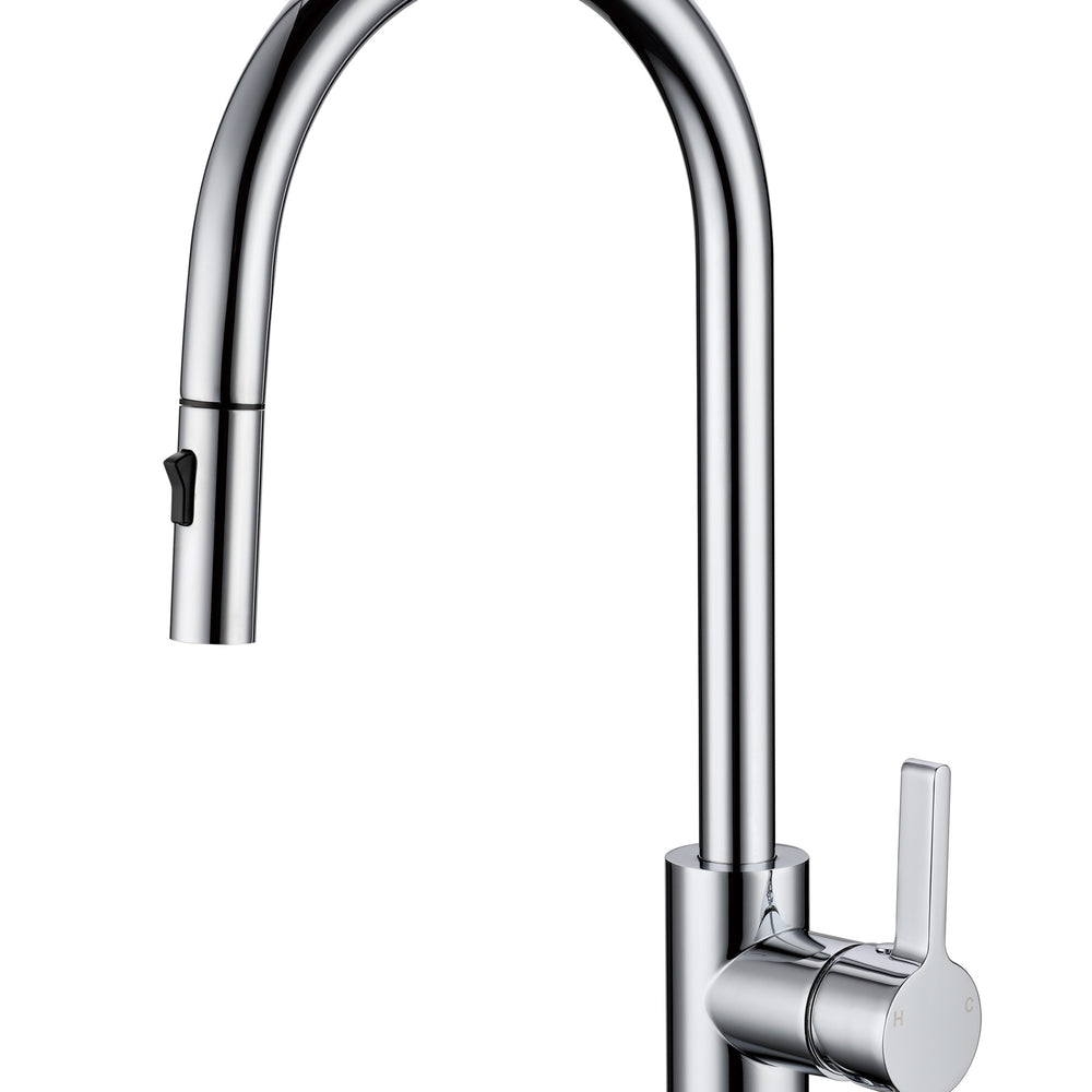 IKON OTUS LEAD FREE PULL-OUT SINK MIXER 405MM CHROME