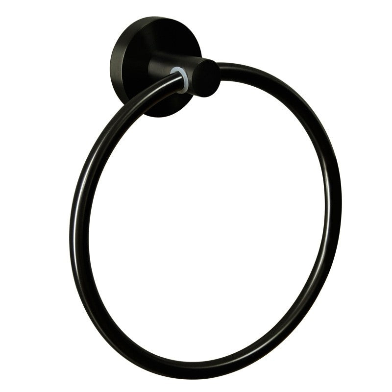 IKON OTUS TOWEL RING GUN METAL 170MM