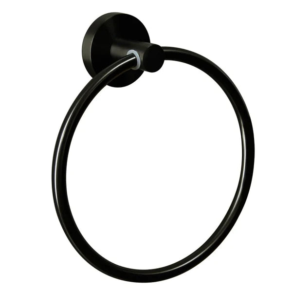 IKON OTUS TOWEL RING MATTE BLACK 170MM