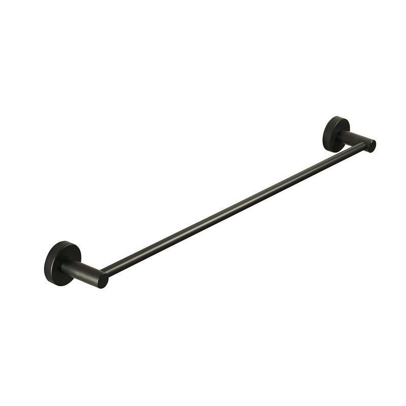 IKON OTUS SINGLE NON-HEATED TOWEL RAIL MATTE BLACK 600MM AND 750MM