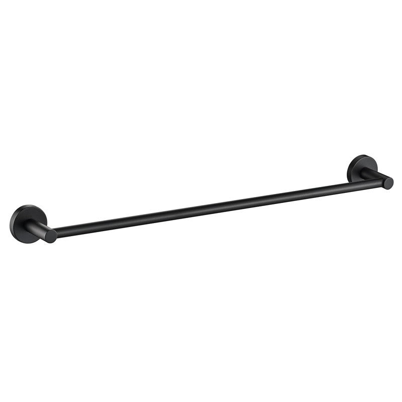 IKON OTUS SINGLE NON-HEATED TOWEL RAIL MATTE BLACK 600MM AND 750MM