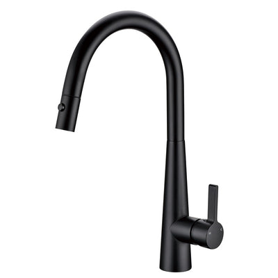 IKON OTUS LUX LEAD FREE PULL-OUT SINK MIXER 422MM MATTE BLACK