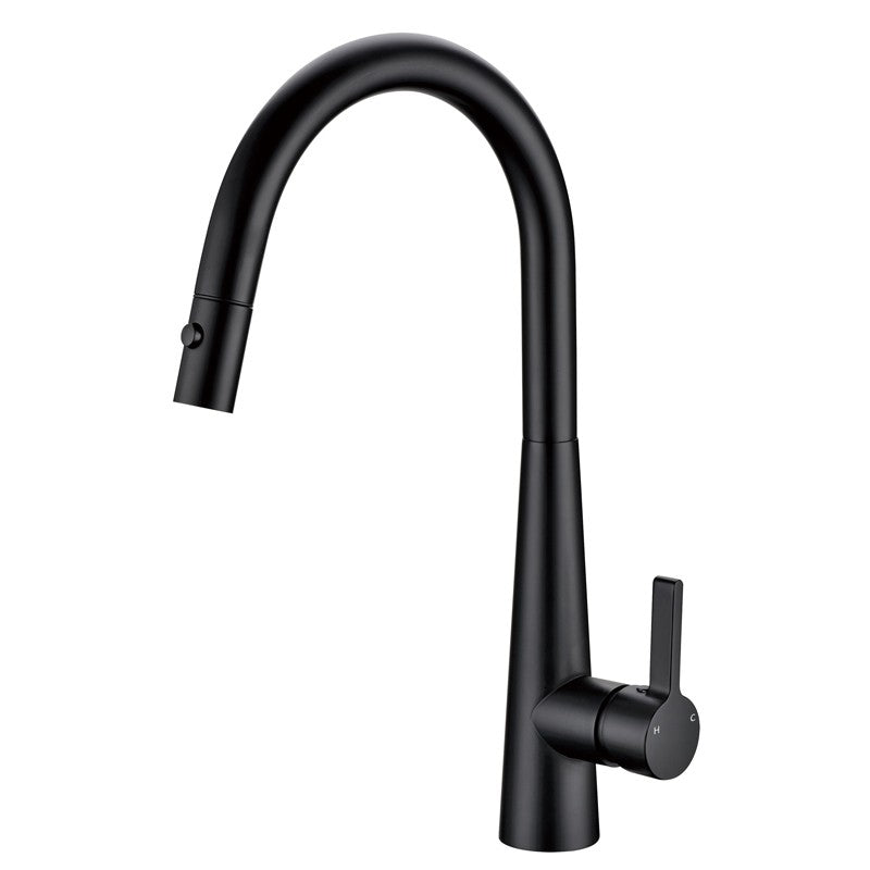 IKON OTUS LUX PULL-OUT SINK MIXER MATTE BLACK