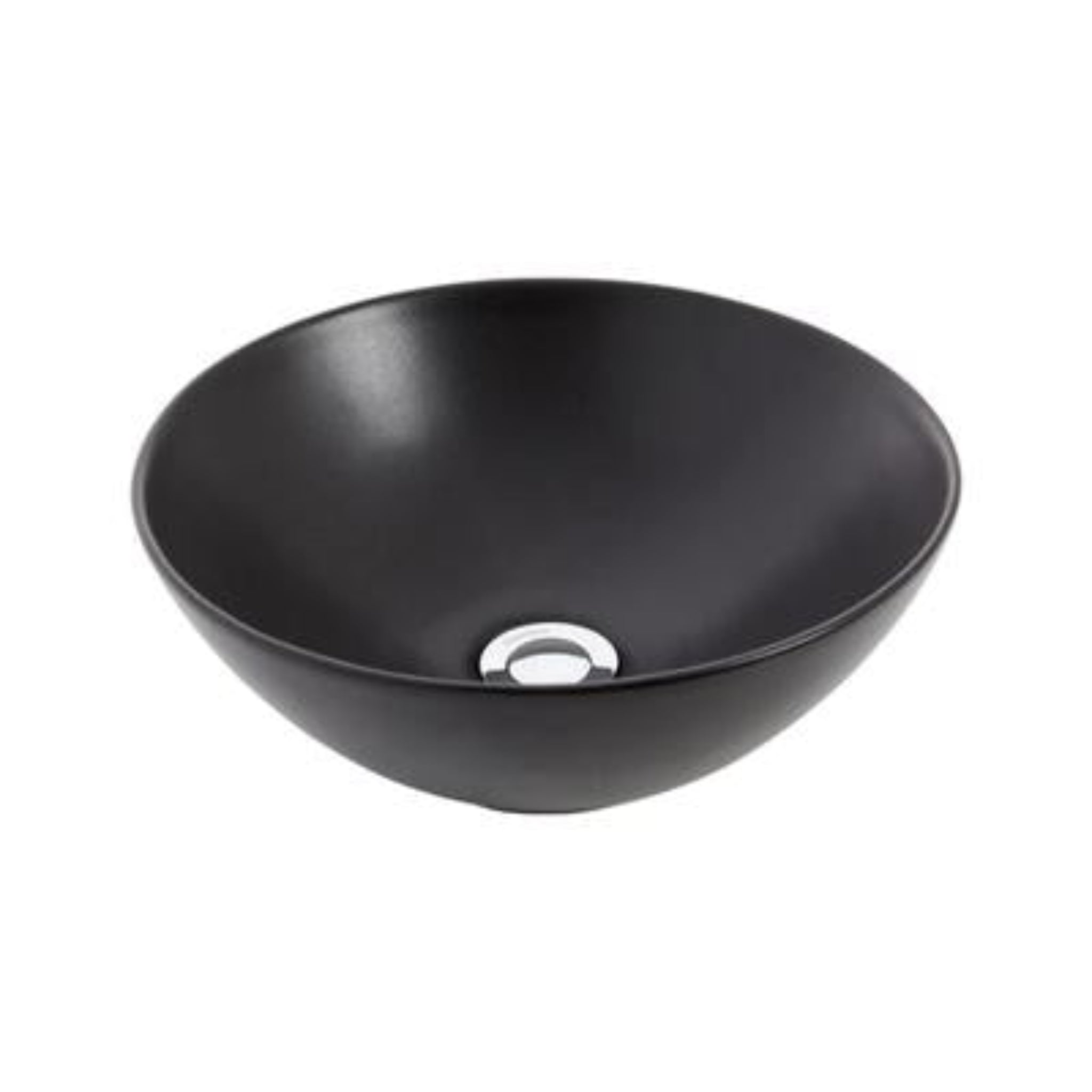 JOHNSON SUISSE VENEZIA ROUND BOWL COUNTER TOP BASINS BLACK 350MM