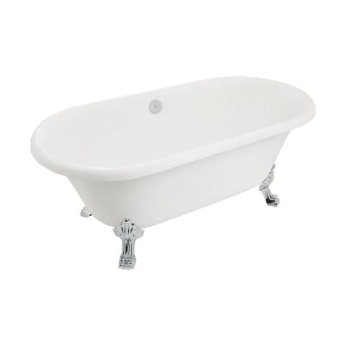 JOHNSON SUISSE COLONIAL FREESTANDING BATH ACRYLIC WHITE 1500MM