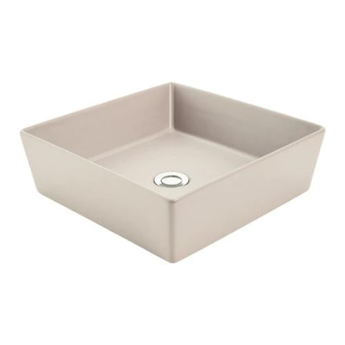 JOHNSON SUISSE VENEZIA SQUARE COUNTER TOP BASIN SAND 380MM