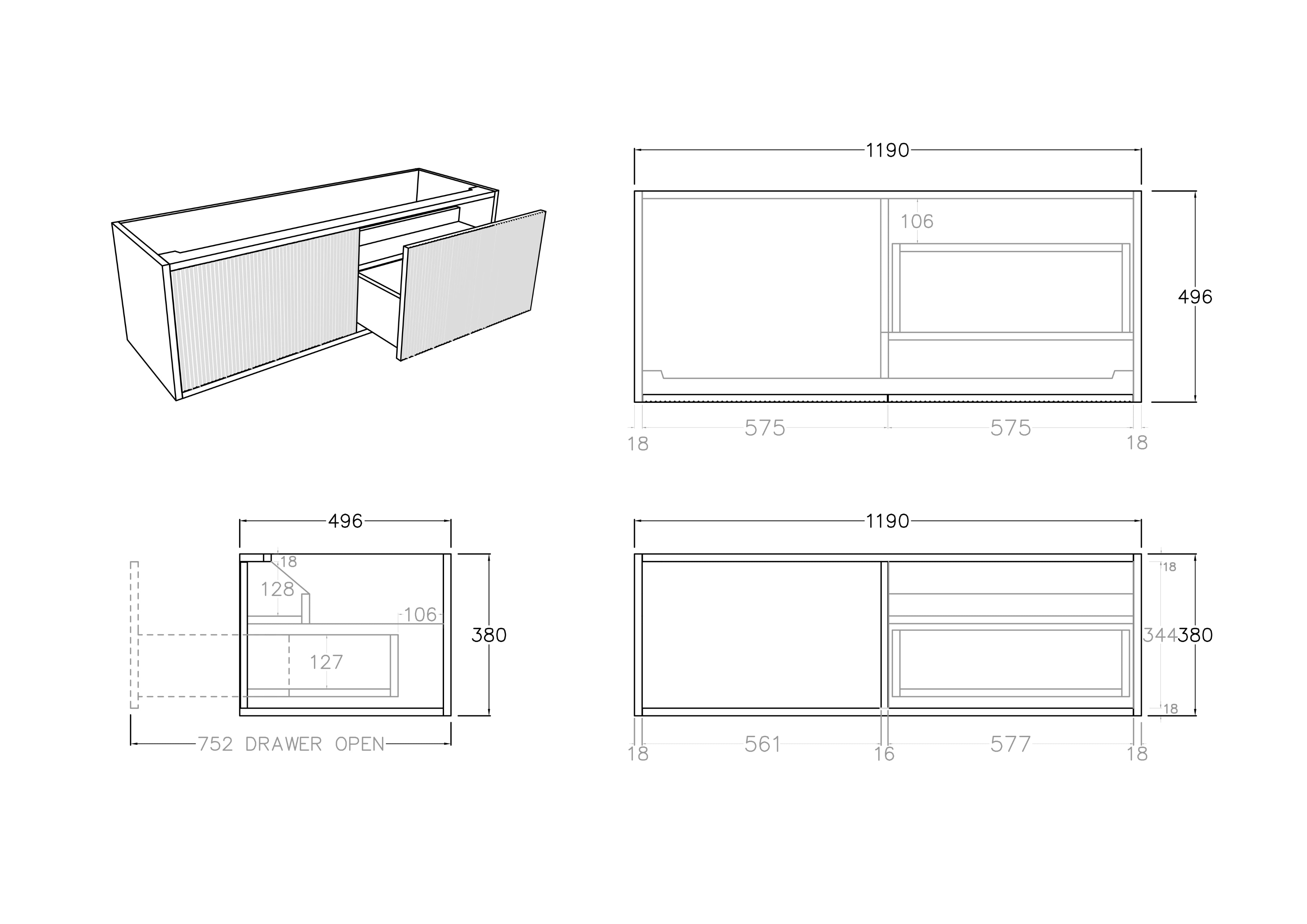 CETO BELLEVUE PRIME OAK 1200MM SINGLE BOWL WALL HUNG VANITY AVAILABLE IN LEFT AND RIGHT HAND DRAWER