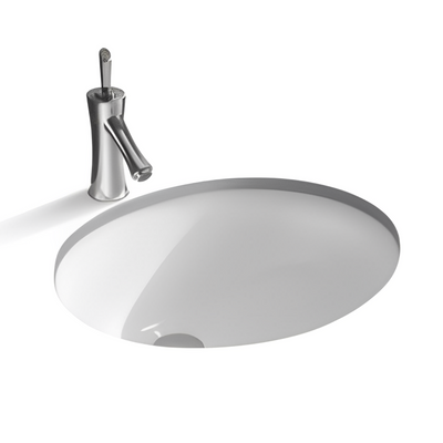 POSEIDON UNDER COUNTER BASIN GLOSS WHITE 500MM