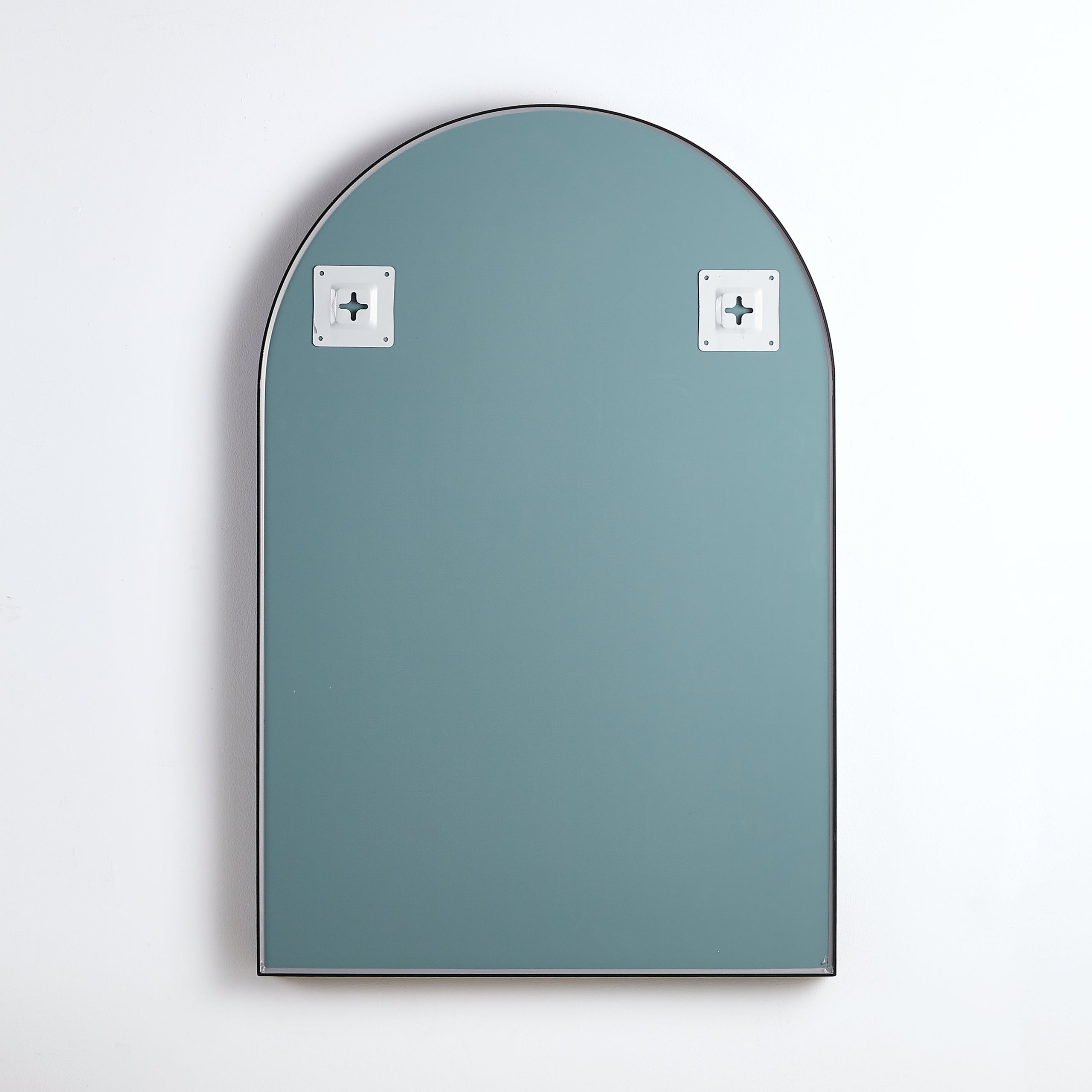 POSEIDON OLIVIA BLACK FRAMED ARCH MIRROR 600X900MM