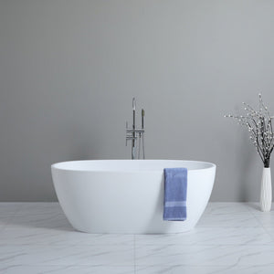 POSEIDON STELLA FREE STANDING BATHTUB GLOSS WHITE (AVAILABLE IN 1500MM AND 1700MM)