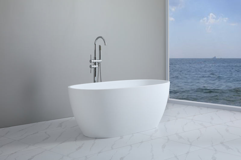POSEIDON STELLA FREE STANDING BATHTUB GLOSS WHITE (AVAILABLE IN 1500MM AND 1700MM)