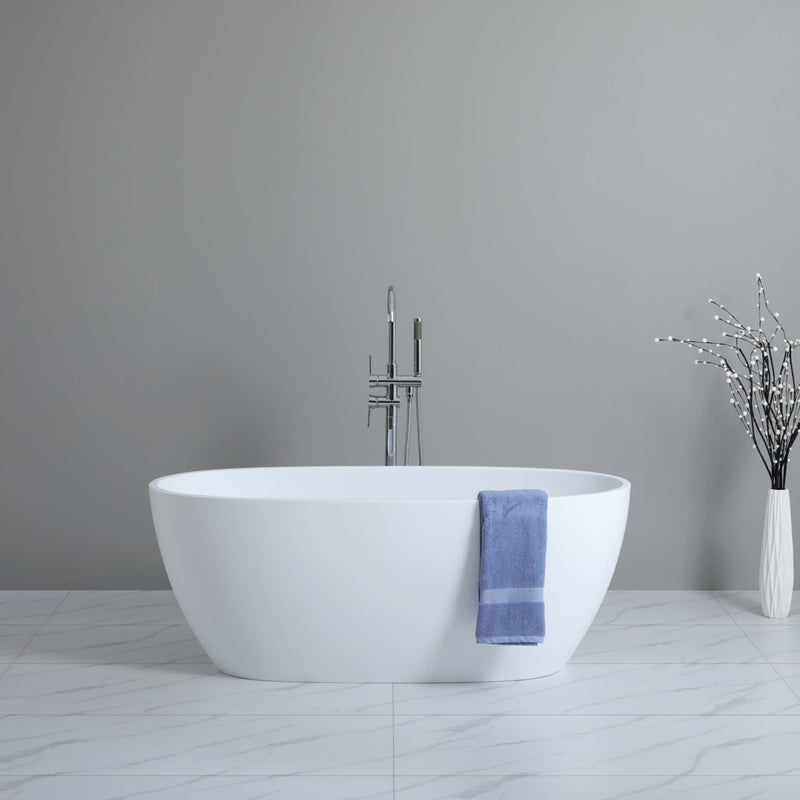POSEIDON STELLA FREE STANDING BATHTUB GLOSS WHITE (AVAILABLE IN 1500MM AND 1700MM)