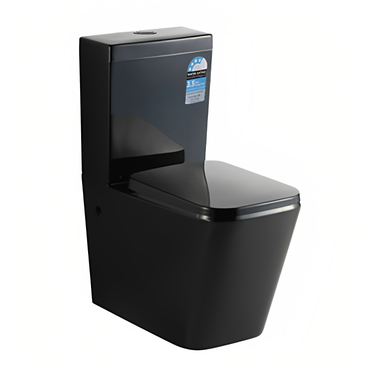 POSEIDON QUBIST BTW TOILET SUITE KDK003C-B GLOSS BLACK