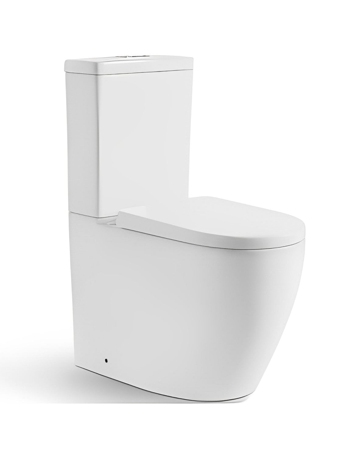 POSEIDON AVIS RIMLESS BACK TO WALL TOILET SUITE MATTE WHITE