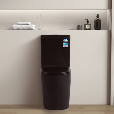 POSEIDON AVIS RIMLESS BACK TO WALL TOILET SUITE MATTE BLACK
