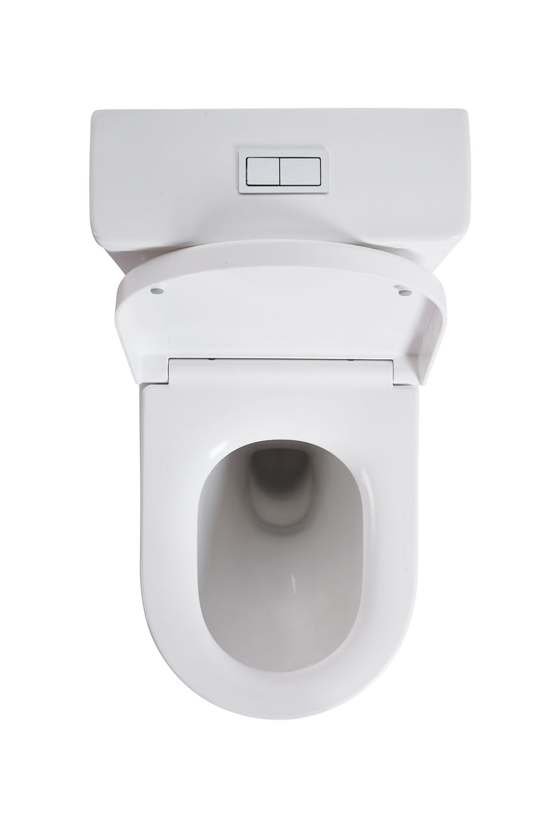 POSEIDON ELVERA BACK TO WALL TOILET SUITE GLOSS WHITE