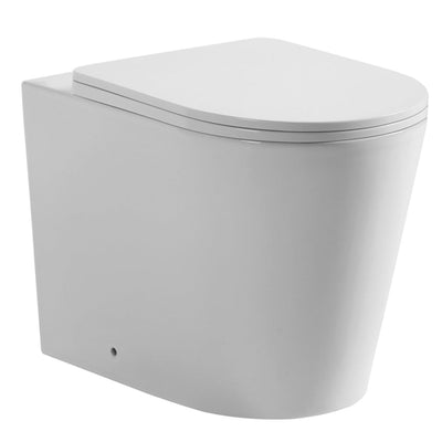 POSEIDON AVIS RIMLESS WALL FACED FLOOR PAN GLOSS WHITE