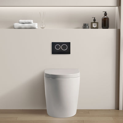 POSEIDON VEDA WALL FACED FLOOR PAN GLOSS WHITE