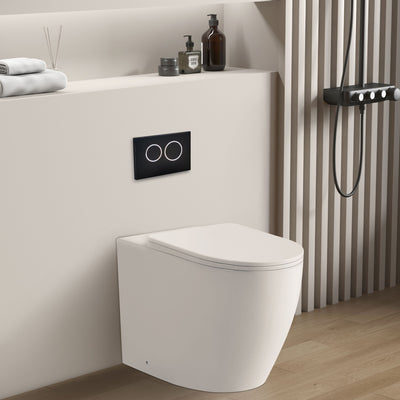 POSEIDON ELVERA TORNADO WALL FACED FLOOR PAN GLOSS WHITE