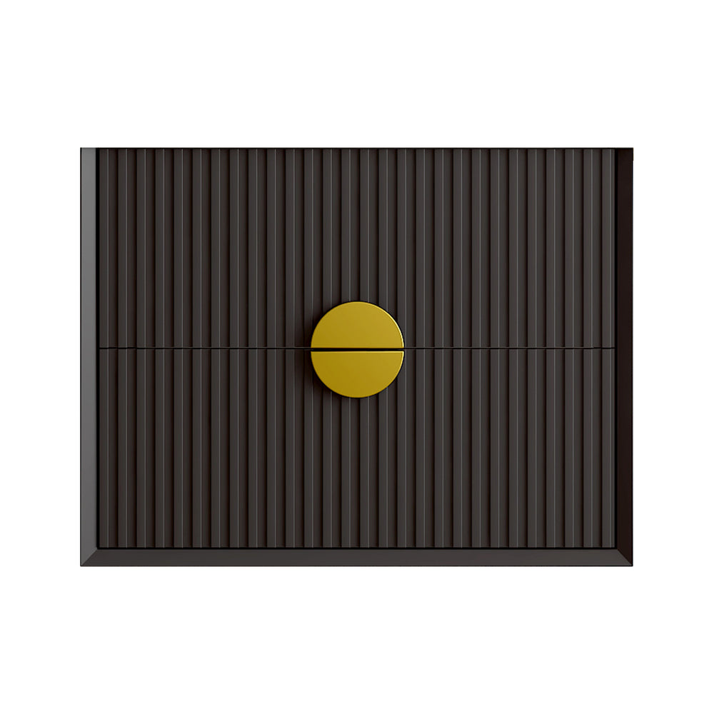 INFINITY KINGO MATTE BLACK 600MM SINGLE BOWL WALL HUNG VANITY