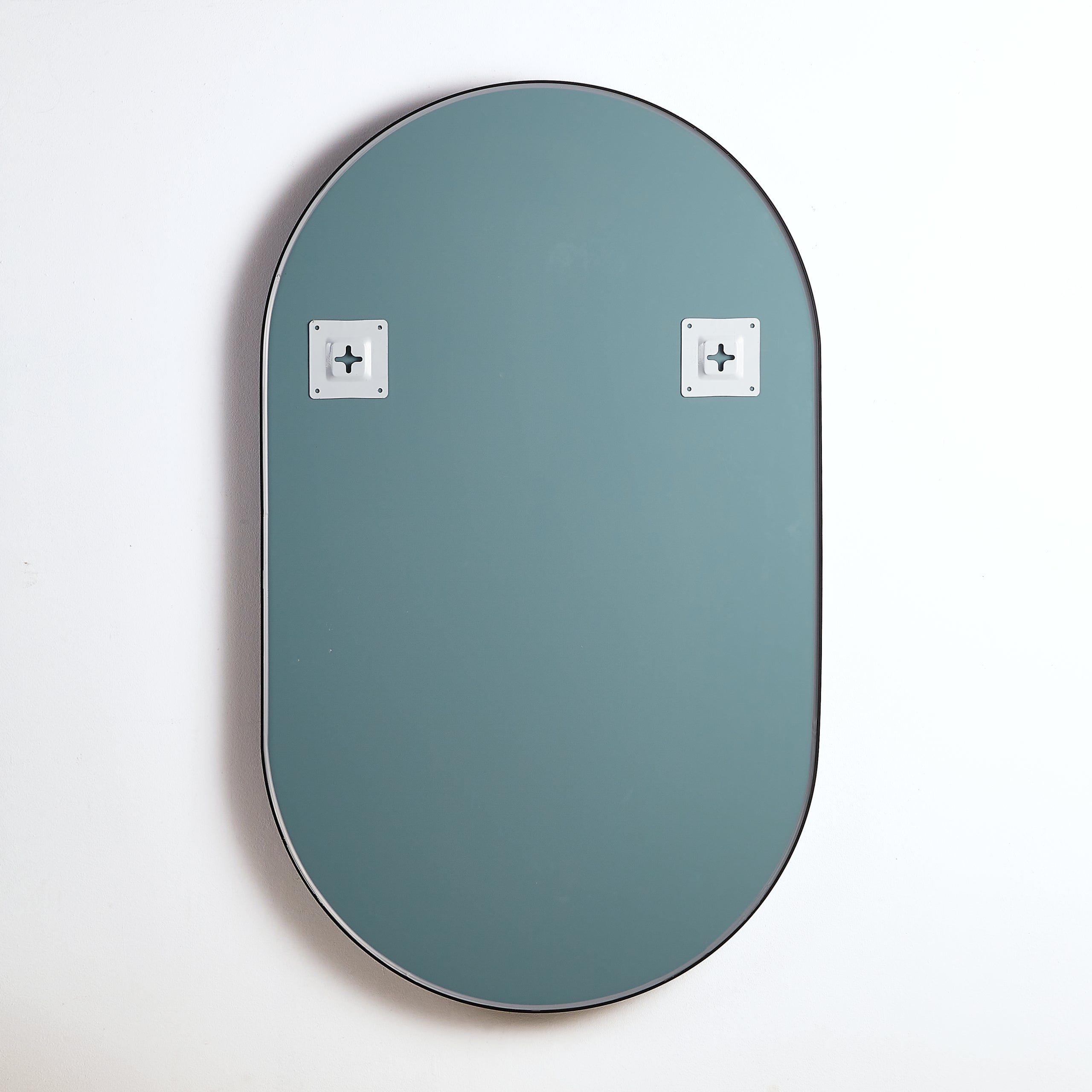 POSEIDON OLIVIA OVAL BLACK FRAMED MIRROR 450X900MM