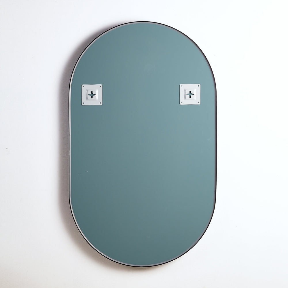 POSEIDON OLIVIA OVAL BLACK FRAMED MIRROR 600X1000MM