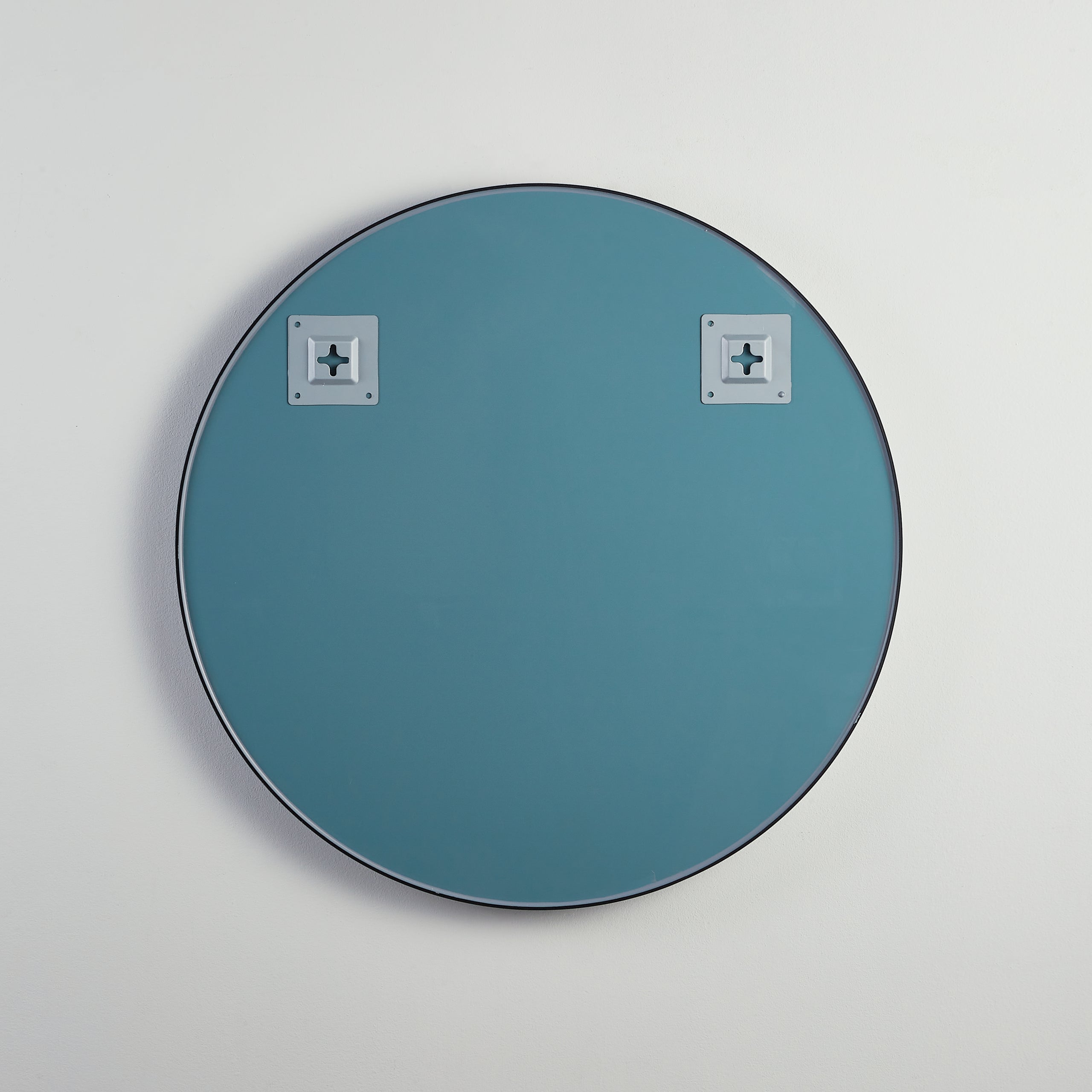 POSEIDON OLIVIA ROUND BLACK FRAMED MIRROR 700X700MM
