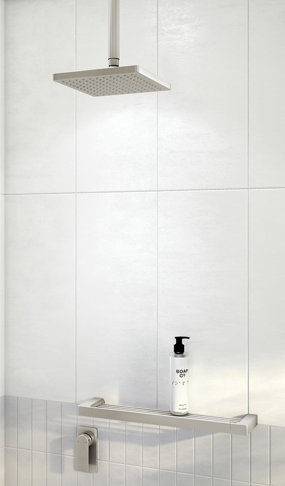 PHOENIX LEXI SHOWER ROSE SQUARE 200MM BRUSHED NICKEL