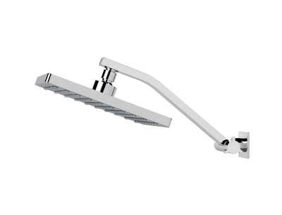 PHOENIX LEXI UNIVERSAL SHOWER ARM AND SQUARE ROSE 200MM CHROME