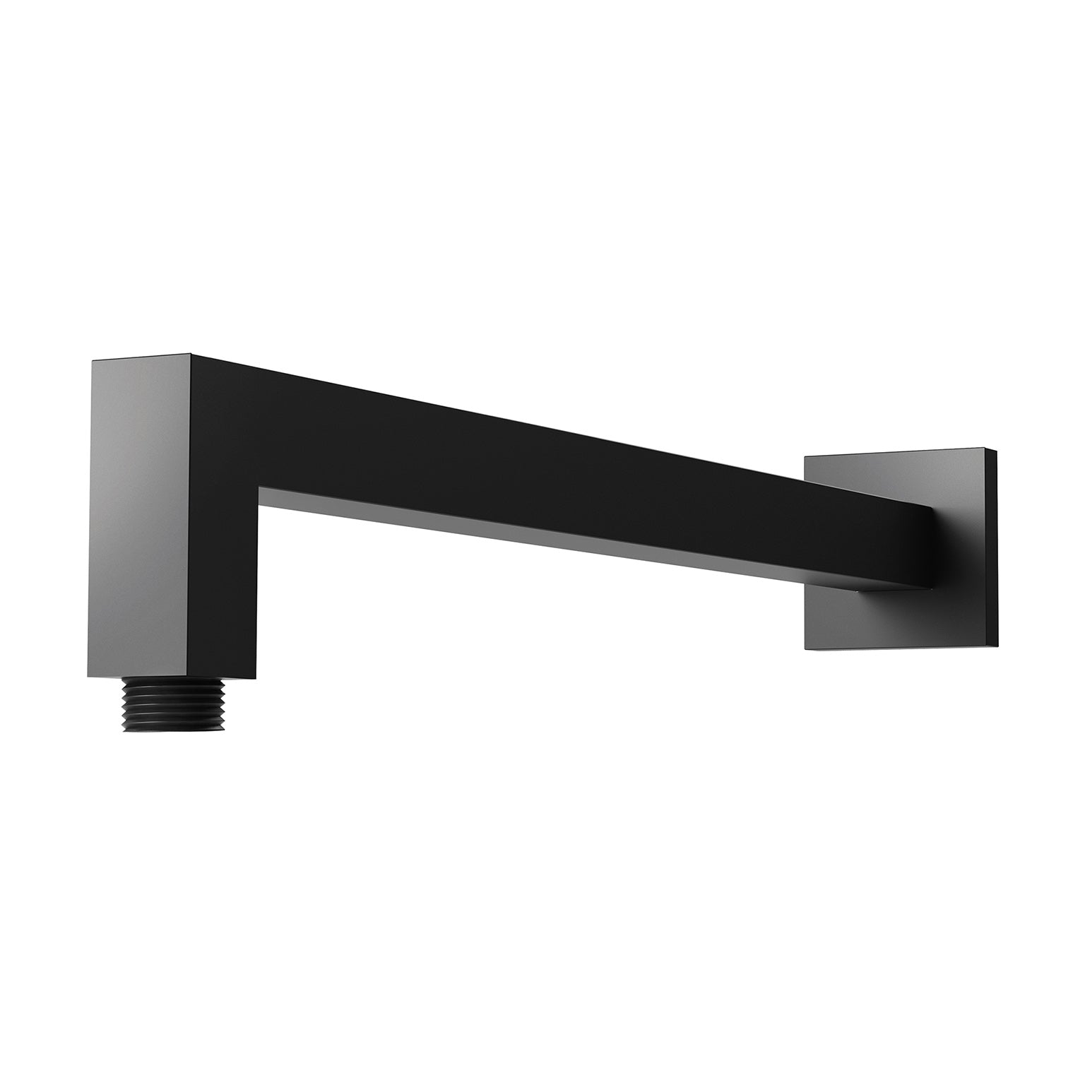 PHOENIX LEXI SHOWER ARM SQUARE MATTE BLACK 400MM