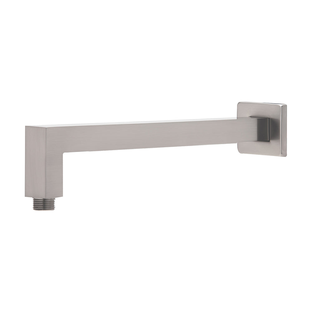 PHOENIX LEXI SHOWER ARM SQUARE 400MM BRUSHED NICKEL