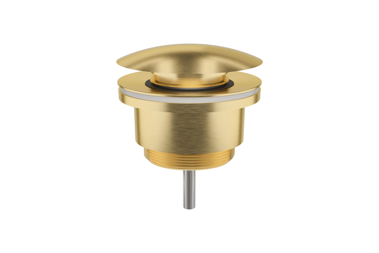 LINSOL EZYFLOW UNIVERSAL POP-UP PLUG & WASTE BRUSHED BRASS 32/40MM